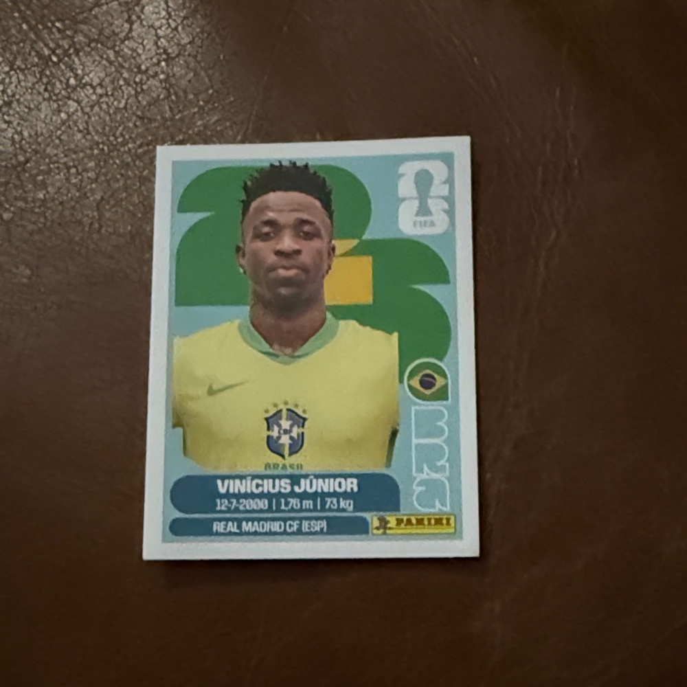 Vinícius Júnior Brazil Yellow & Green Sticker